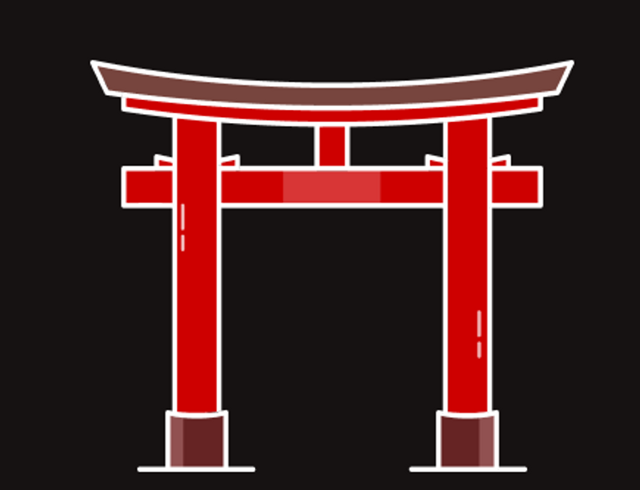 Toriino torii gate logo